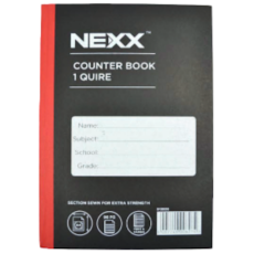 NEXX A4 - 1 Quire 96 Page Counter Book F/M